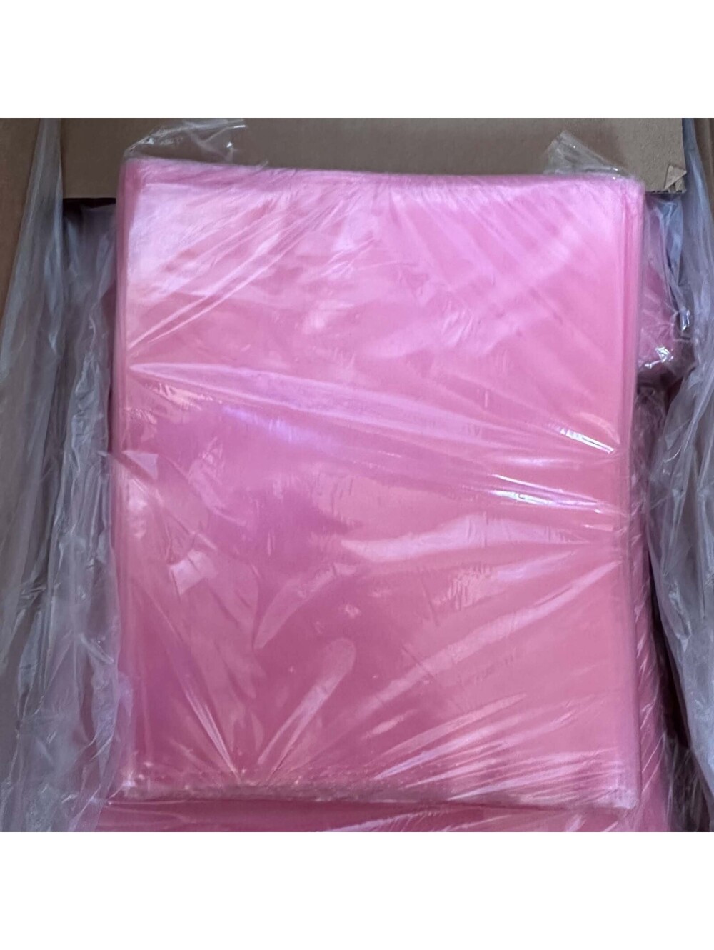 Elkay Pink Anti Static Open Top Poly Bags 10x12 4 Mil 100 Count FAS41012